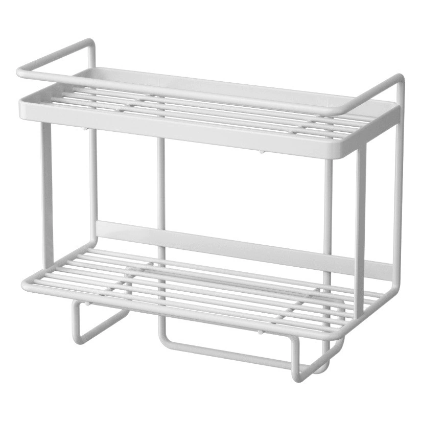 Стеллаж для хранения унитаза Железный унитаз Многофункциональная стойка для хранения без перфорации Стеллаж для хранения верхней части унитаза для ванной комнаты