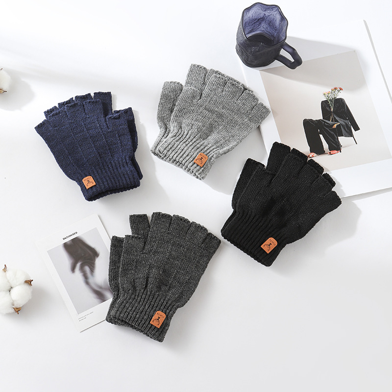 men's knitted sports gloves