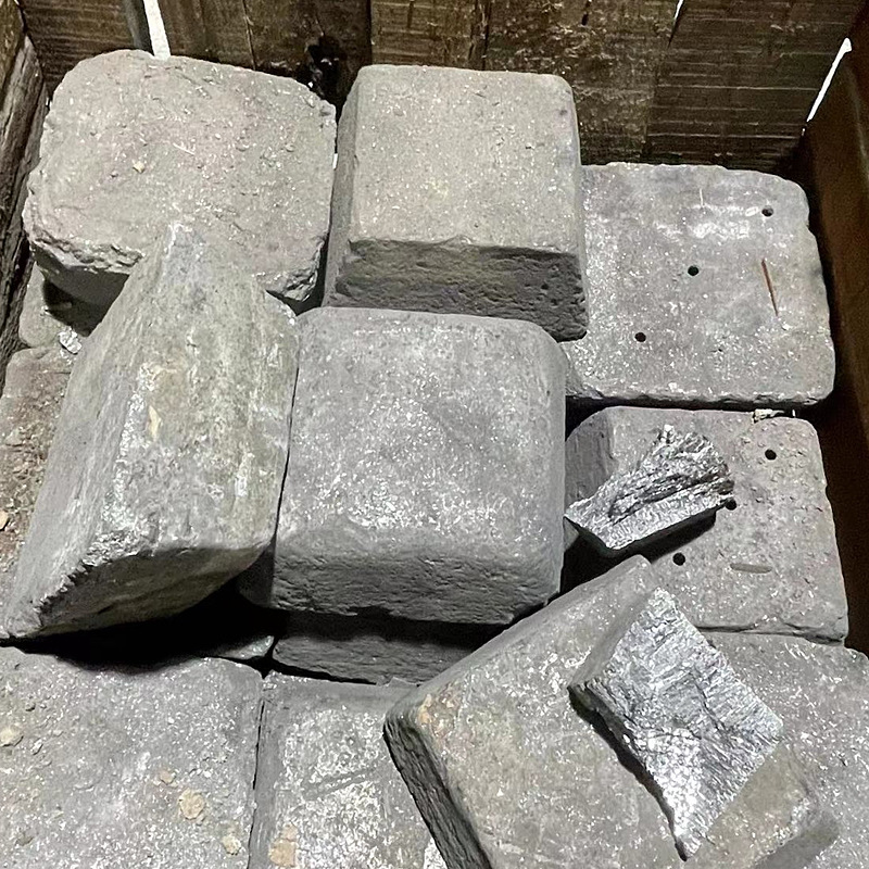 工厂大量现货库存毛锑85%左右含量冶金添加锑锭锑块长期供应现货