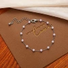 2069-1#Silver Pearl Bracelet