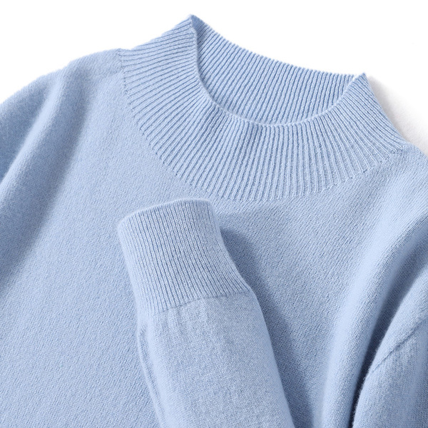 Woolen demi-season cashmere knitted sweater