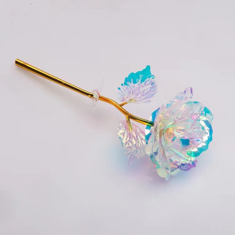新款 炫彩金箔玫瑰花金箔花玫瑰礼盒七夕节520情人节礼物送礼礼品|undefined