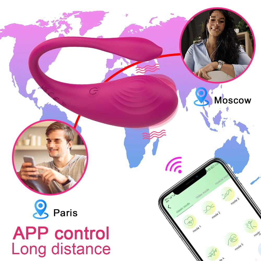 Tadpole No. 2 APP Remote Control Wearable Female G-Spot Masturbation Dolphin Vibrator Wholesale_voghion.com