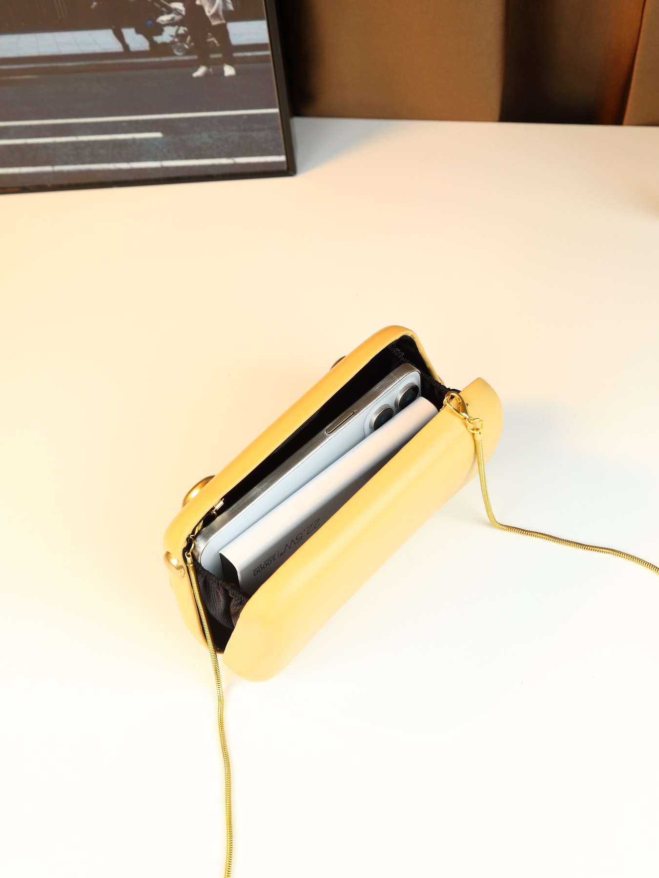 Borsa a tracolla box a pois elegante borsa minimalista per donna_voghion.com