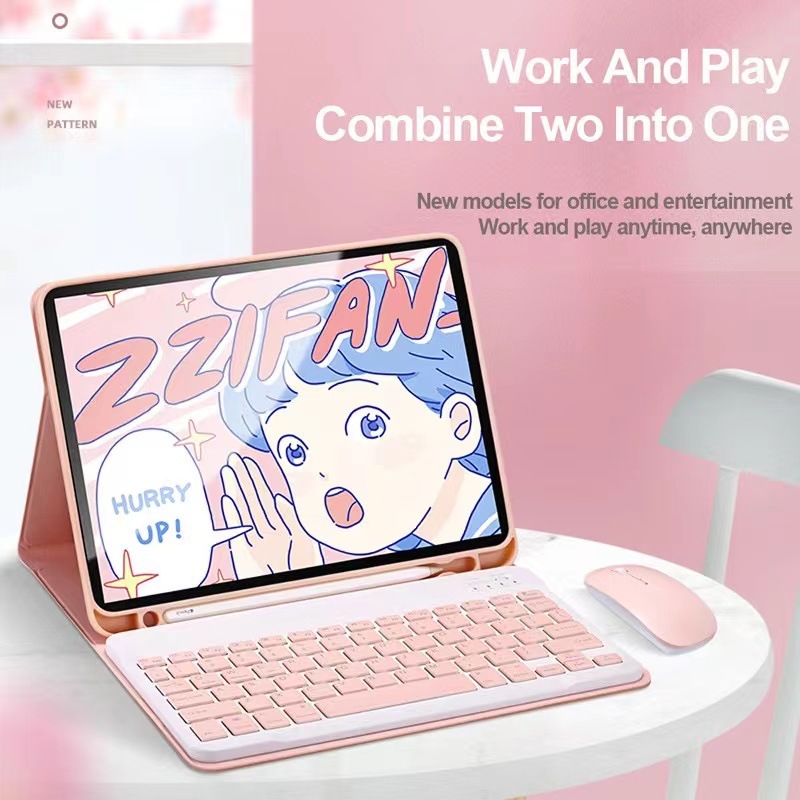 適用2020ipad Pro11藍牙鍵盤保護套air4 9.7寸鼠標10.2平板皮套新