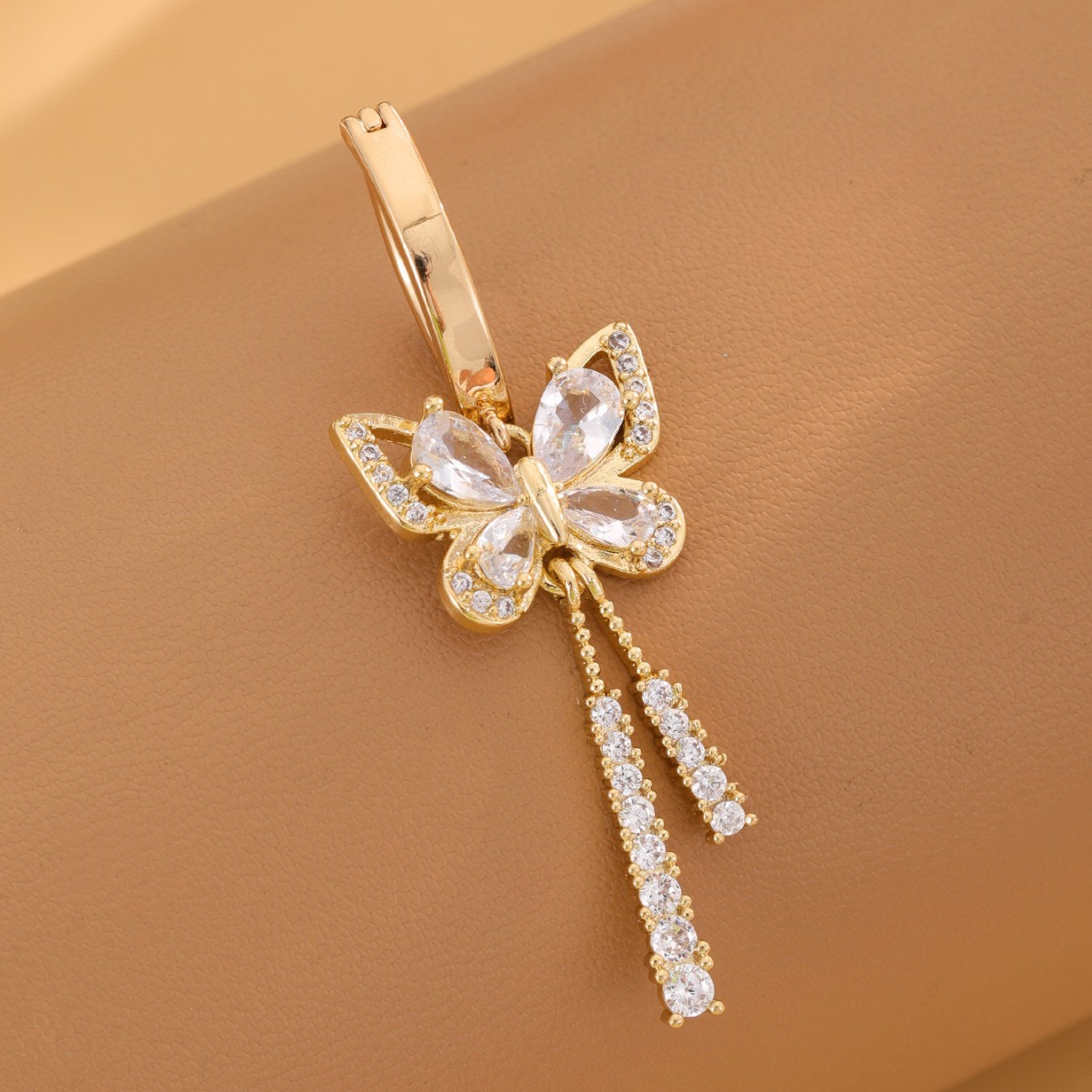 Butterfly Belly Button Ring High-end Versatile Navel Jewellery_voghion.com