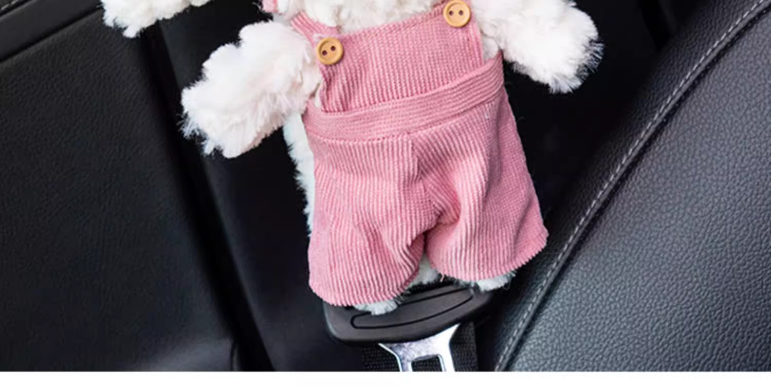 Fairy Rabbit Car Safety Belt Protective Cover Anti-Neck High-Level Girl's Cute Plush Doll Car Shoulder Cover