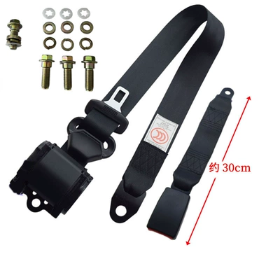 bus truck three-point protective – Car seat belt - plastic-coated-k330cm-fully-enclosed-webbing-basematching-inch-screws-set-of-4