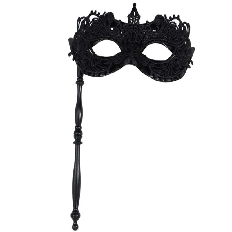 Amazon máscaras de encaje de mano máscaras de mitad de cara máscaras misteriosas de baile de maquillaje de fiesta