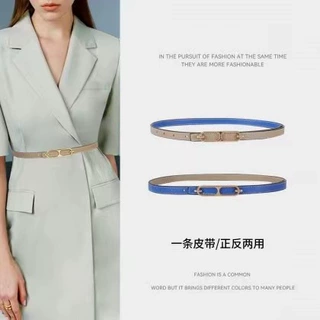双面真皮两用服饰配件黑色皮带女广州厂家直供高品质女士腰带批发