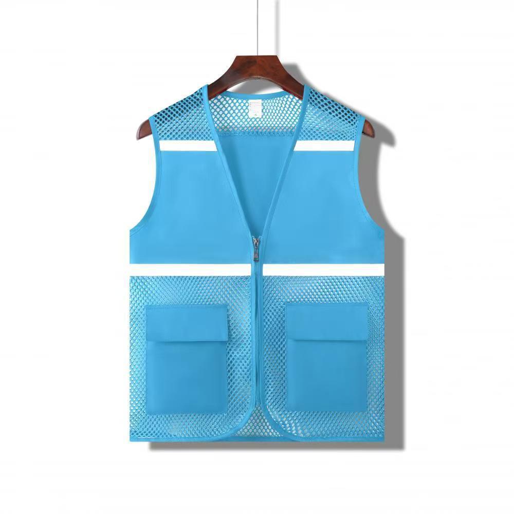 Red de pesca para campamento de verano, chaleco transpirable, camisa publicitaria, actividades para niños, chaleco reflectante voluntario, logotipo impreso personalizado