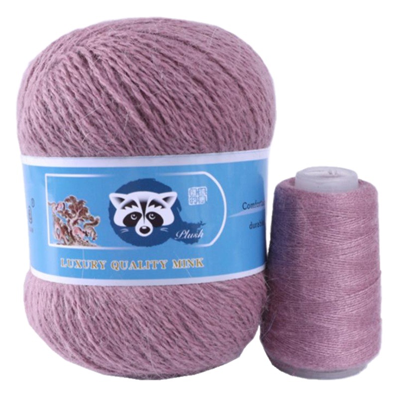 Venta Directa de fábrica medio grueso tejido a mano de lana de visón de lana Bola de lana tejida al por mayor de bricolaje bola de lana gran cantidad de descuento