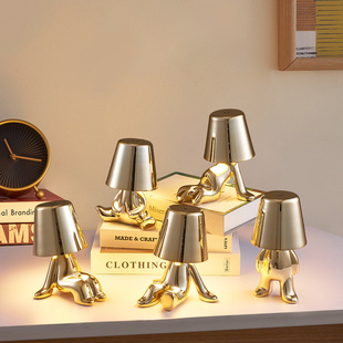 Cross-Border Exclusive Supply of Oscar Led Rechargeable British Thinker Desk Lamp USB Ambient Light Night Light Decorative Desk Lamp
