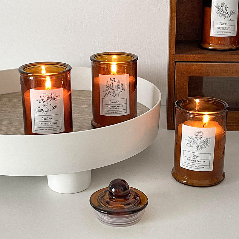 Vintage Niche Style High-End Romantic Atmosphere Aromatherapy Candle Decoration Desktop Bedroom Fragrance Ornament Gift_voghion.com