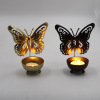 Cross -border Creative Iron Candle Metal Butterfly Butterfly Candle House Decoration Crafts Swing Candlestick