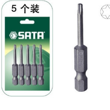 世达工具 5件套6.3系列50长中孔花形旋具头 TT20 59344