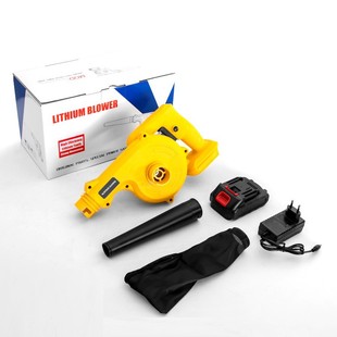 Lithium Electric Leaf Blower Rechargeable Hair Dryer Lithium Electric Blower High Power Industrial Small Dust Blower Wholesale