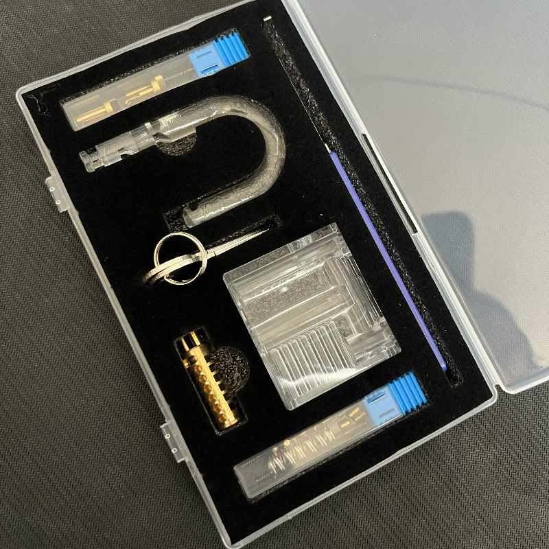DIY 手組み立てアクリル透明絶縁ロック手動組み立て練習ロック工芸品装飾品|undefined