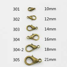 DIY饰品配件 颜色规格多 10-21MM型号锌合金龙虾扣项链连接扣