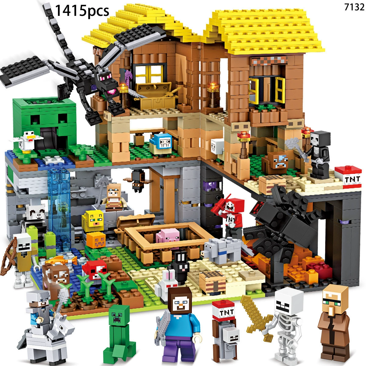 Chao Bao 7132 Мой деревенский домик на дереве совместим с Lego мир пещера хижина конец тень дракон мальчики собираемые игрушки