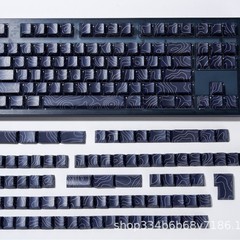 等高線（箱入り）130キー キーキャップ サイド刻印 PBT 五面昇華プリント オリジナルカスタム RGB サイド刻印キーキャップ