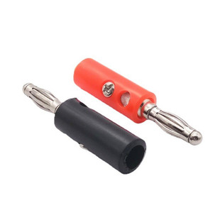 Nickel-plated 4MM Lantern Head Banana Plug Test Plug Lantern Type Four-page Banana Type Plug