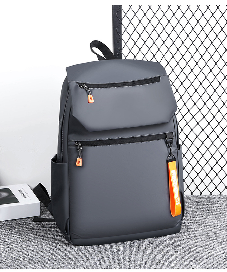 Flip cover trendy college student backpack, large-capacity multi-functional outdoor sports backpack, three-dimensional and stylish backpack undefined