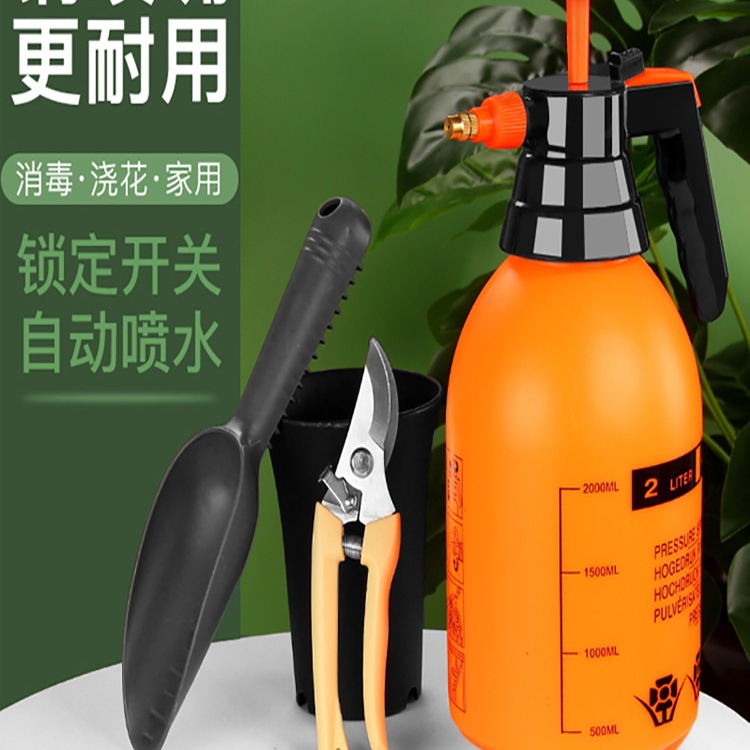 Botella de pulverización manual tipo neumático botella de riego de flores botella de horticultura botella de pulverización de agua limpia y desinfección doméstica botella de pulverización de gran capacidad