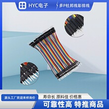 杜邦线彩排线10cm-50cm连接端子线母母 公公 公母多P多位转接线