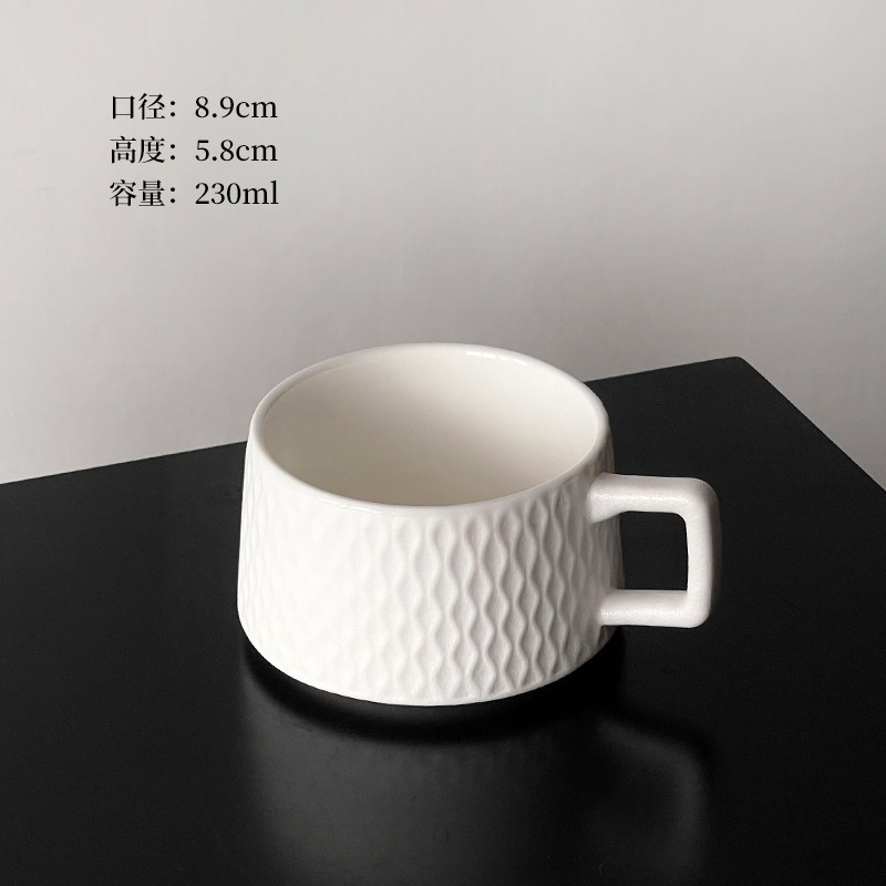 Taza de café de piedra retro taza de cerámica simple de alta calidad taza de café