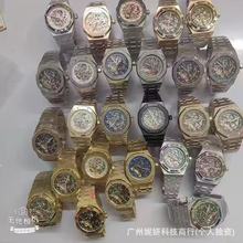 跨境速卖通ZF厂爱的彼AP镂空字面自动机械手表三文鱼欧美商务男表