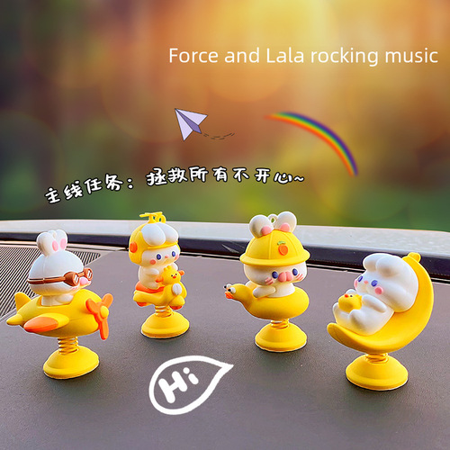 Originality Power Pulling and Swinging Car Ornament for Women, Creative Fashion Car Air Freshener, Cute Home Desk Decor