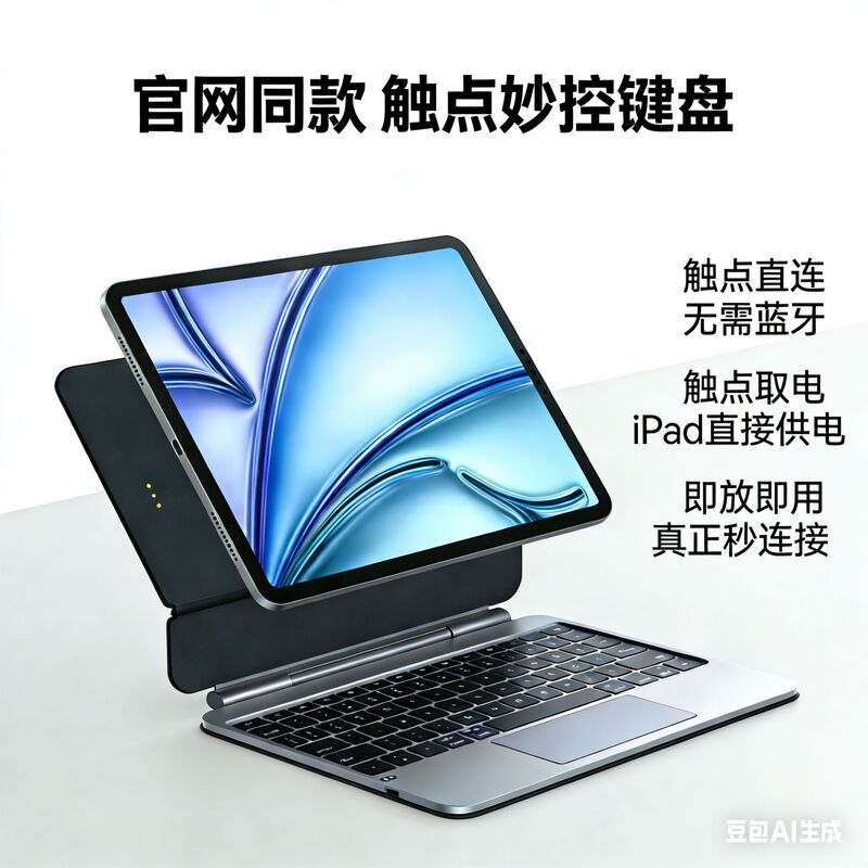 Suitable for Apple Ultra-Thin Aluminum Alloy Magic Keyboard iPad Air5678 Magnetic Suspension Backlit Keyboard with Touch Connections Suitable for Apple Ultra-Thin Aluminum Alloy Magic Keyboard iPad Air5678 Magnetic Suspension Backlit Keyboard with Touch Connections