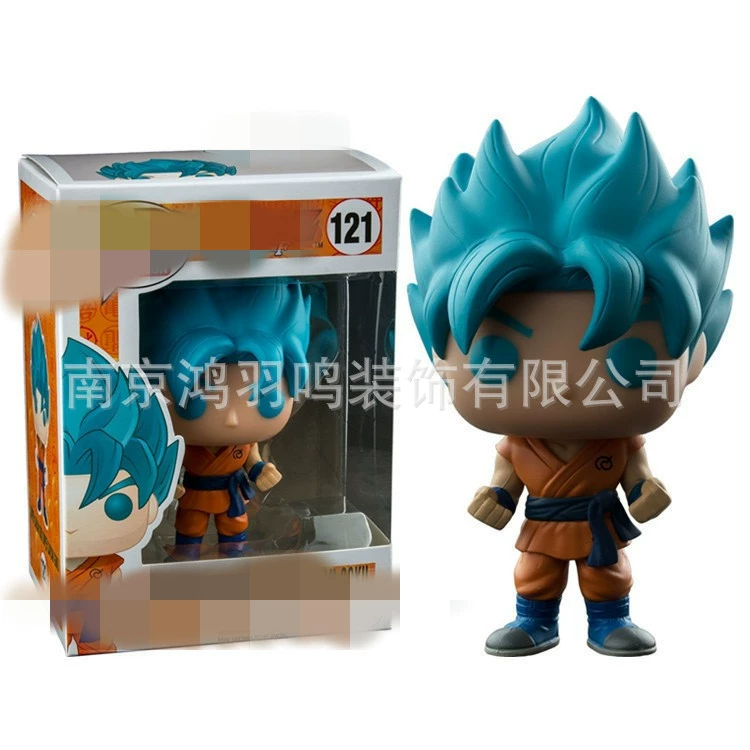 К версия Dragon Ball Фанко Поп аниме hand-made игрушка модель настольное украшение Сунь Укун Вегета