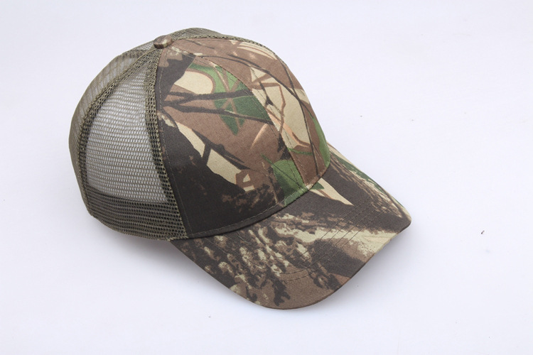 Outdoor Sun Protection Quick Drying Hat With Jungle Leaves Men's And Women's Camouflage Fashionable Baseball Cap_voghion.com