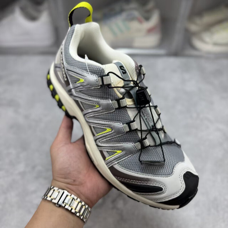 Salomon SalomonXAPRO3D Sand Grey Men's and Women's Mountaineering Breathable Non-slip Running Shoes Outdoor