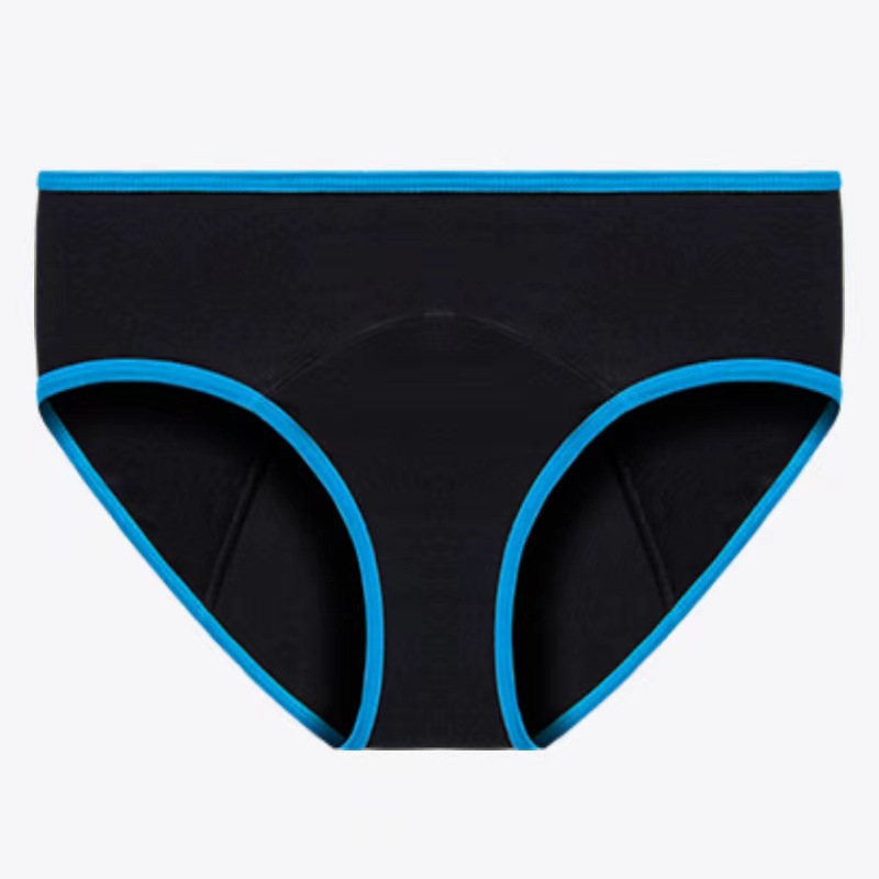 Ropa interior de período menstrual de talla grande transfronteriza, gran flujo menstrual de mujeres europeas y americanas, calzoncillos fisiológicos de cintura media posparto al por mayor