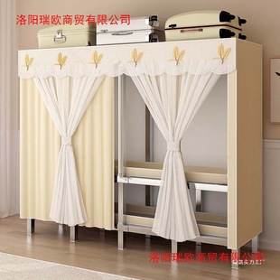 [Large Stock] Integrated Installation-Free Foldableing Simple Wardrobe Thickeneded and Reinforced All-Steel Frame for Bedroom Home Use