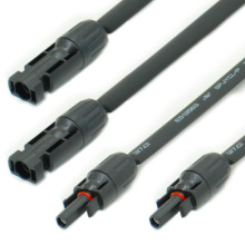 戶外免打孔安裝4平方大電流MC4過窗超扁線加工定制