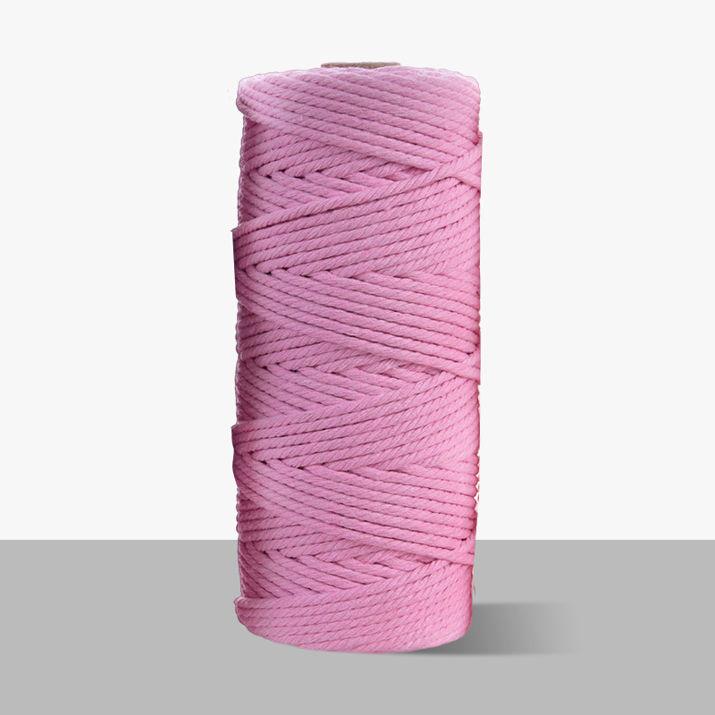 3mm cuerda de algodón colorido diy hecho a mano 4mm cuerda de tapiz cuerda tejida 5mm regalo cuerda de algodón decorativa cuerda de sombrero al por mayor