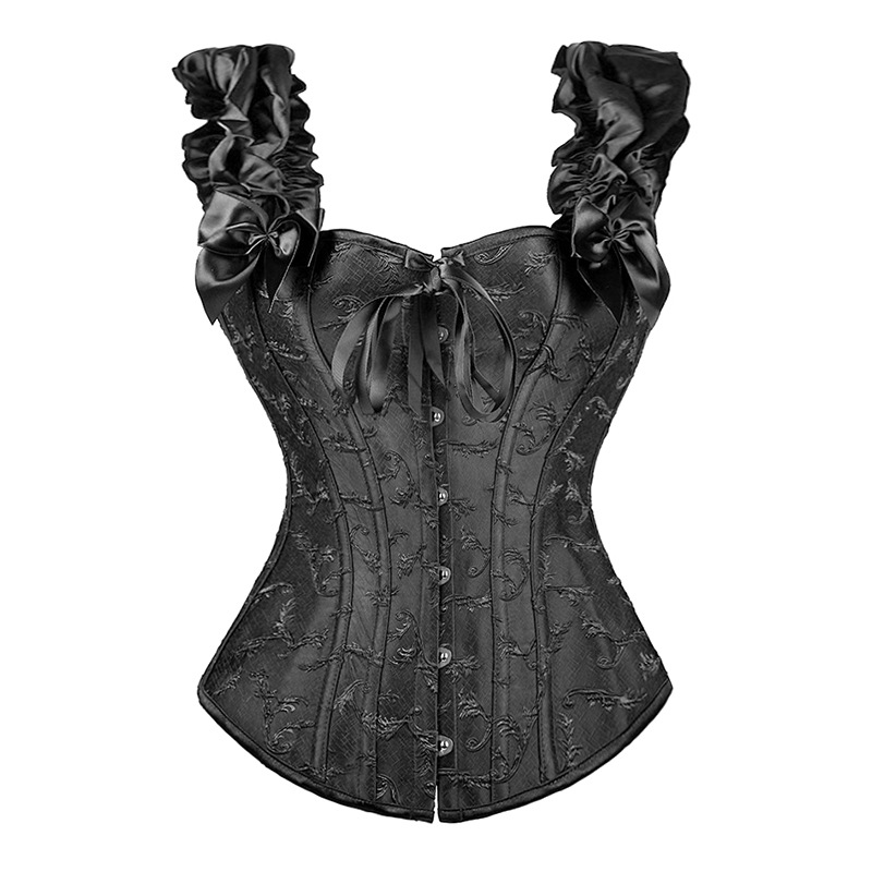 Corsé adelgazante con doble tirante para mujer, moldeador de busto y cintura, faja moldeadora de estilo palacio europeo y americano.