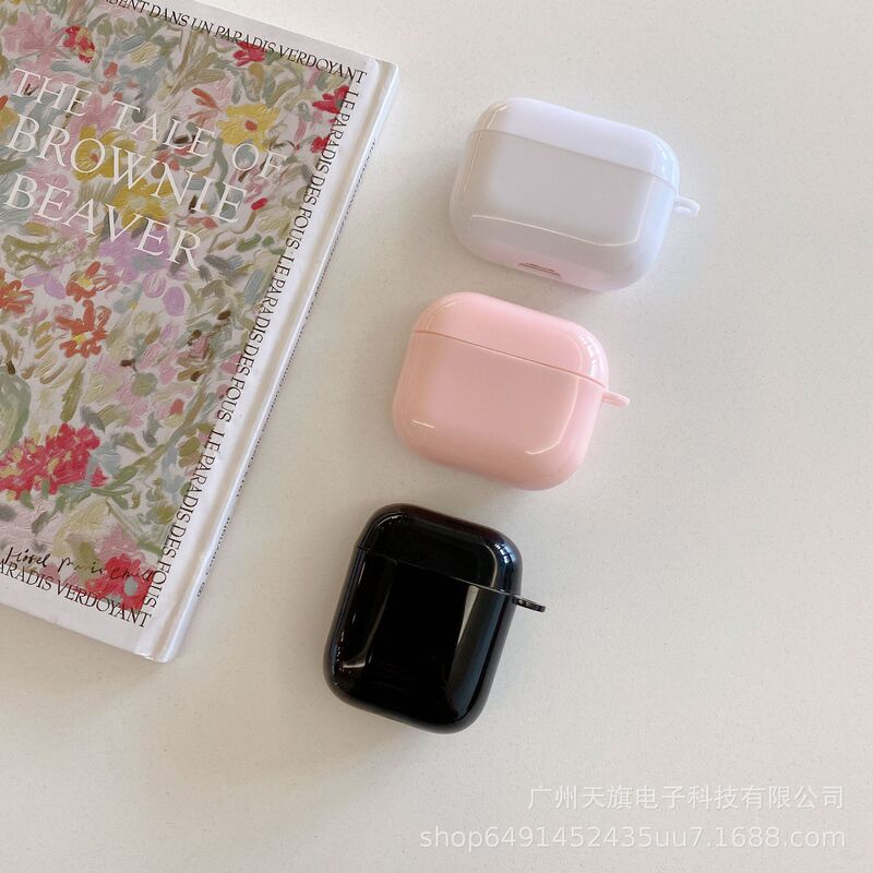 Apple Earphone Case New Airpods4 Glossy Candy Color Bluetooth Earphone Protective Cover Apple Pro3 Earphone Case