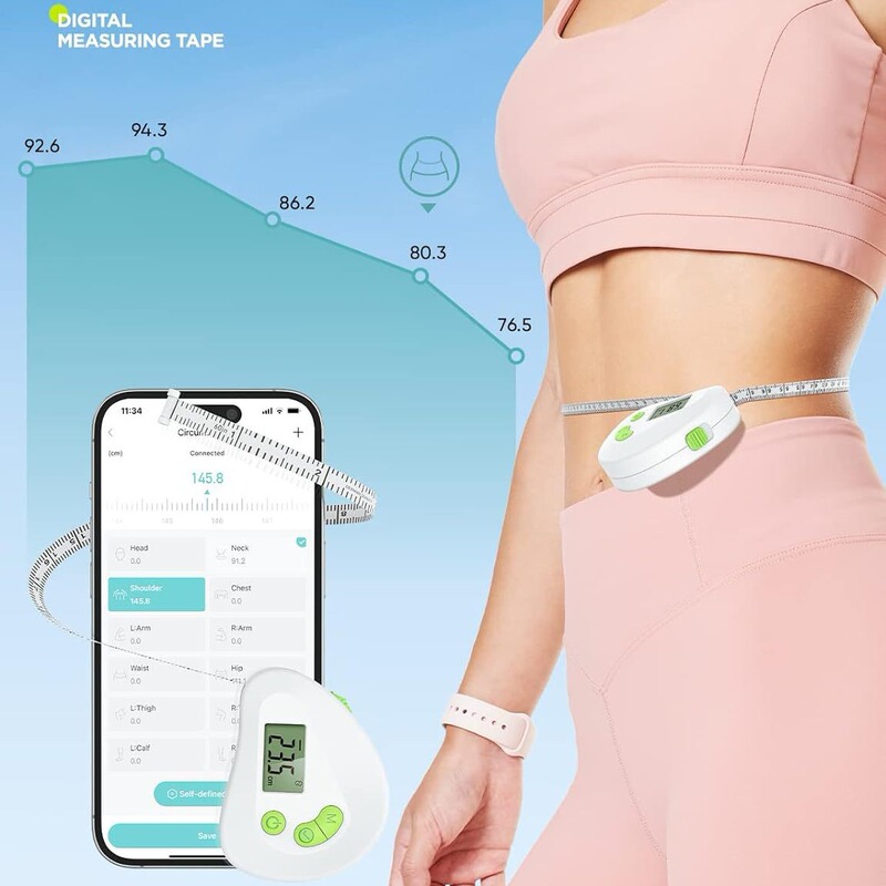 腹囲測定定規、ソフト定規、自動収縮家庭用周囲定規、国境を越えた外国貿易伸縮定規|undefined