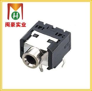 PJ-306 audio socket earphone plug-in audio plug-in side plug audio input interface connector