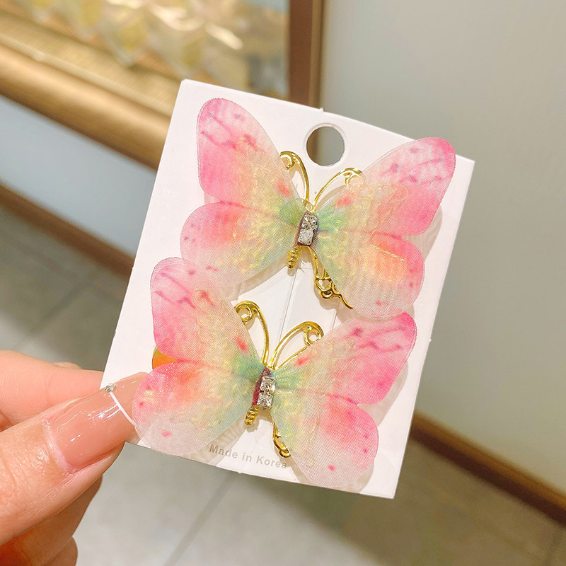 6#Par de mariposas color Sakura 4cm
