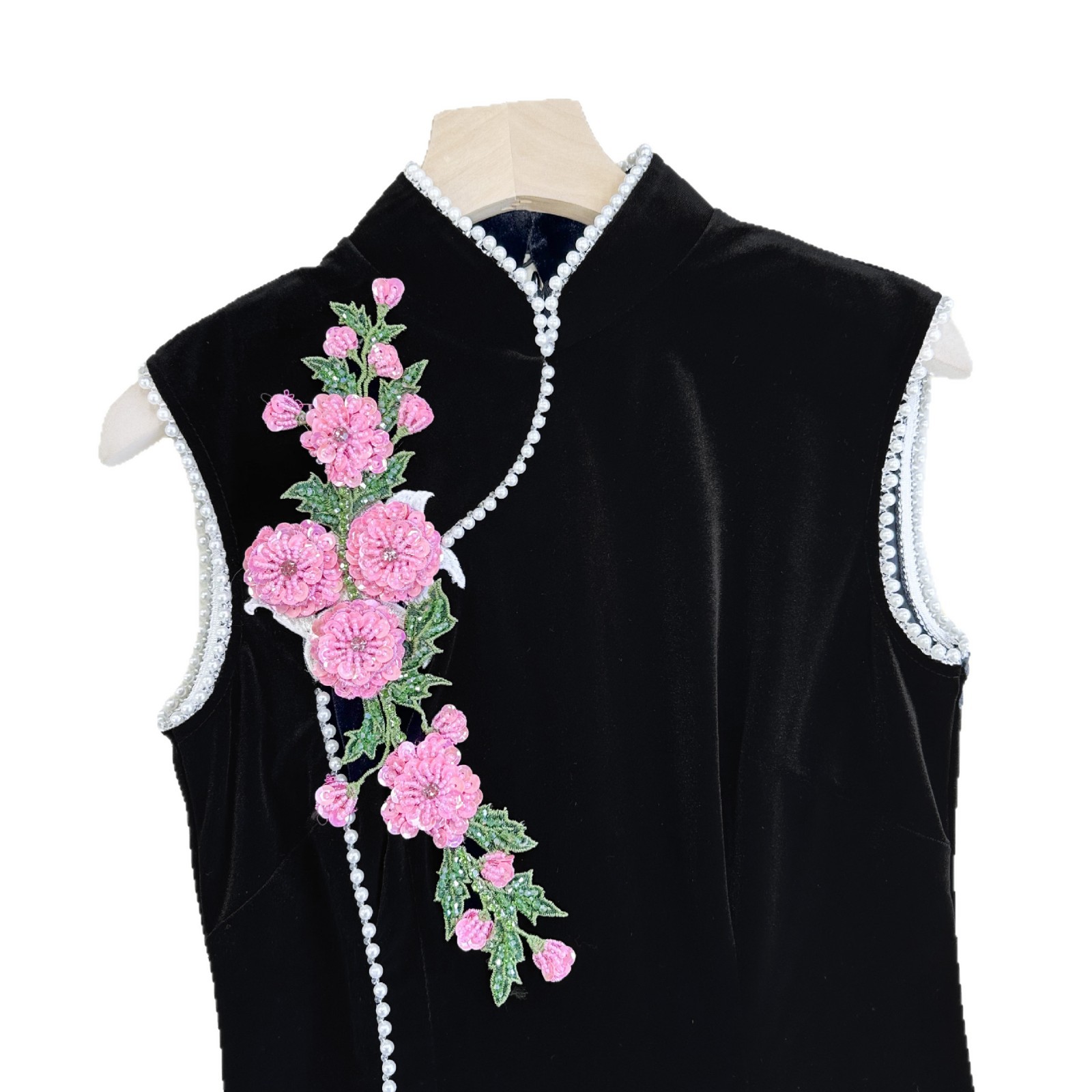 Color cuentas flores bordadas pegatinas de tela hechas a mano decoración de ropa vestidos sequillas pegatinas de tela flor tridimensional