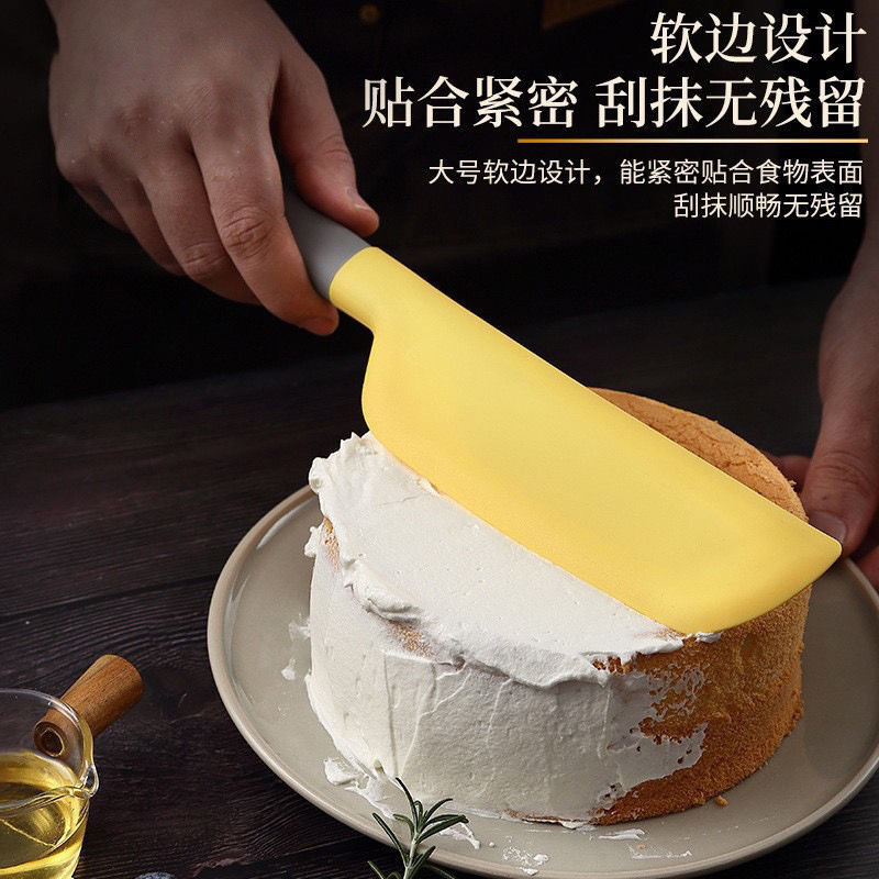 现货批发一体式硅胶刮刀烘培蛋糕奶油硅胶抹刀家用沙拉果酱搅拌刀|undefined