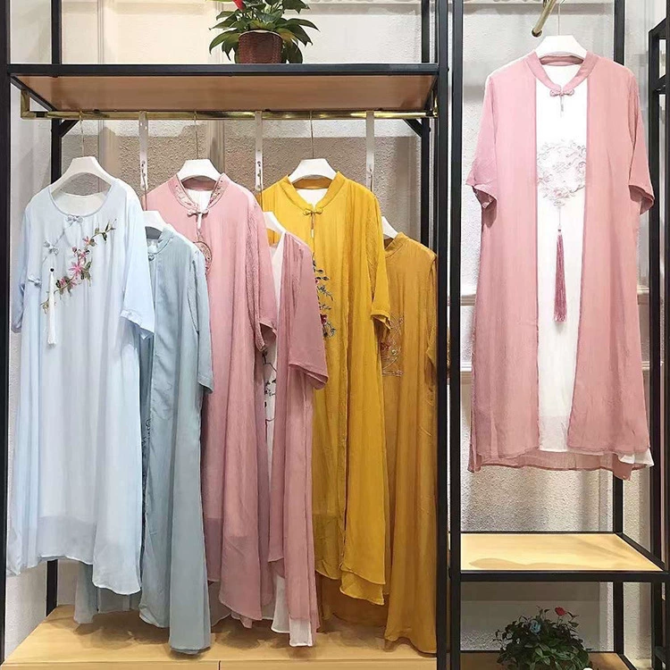 Cheongsam меняется на 23 Китайский стиль большой размер летом новая тяжелая промышленная вышивка