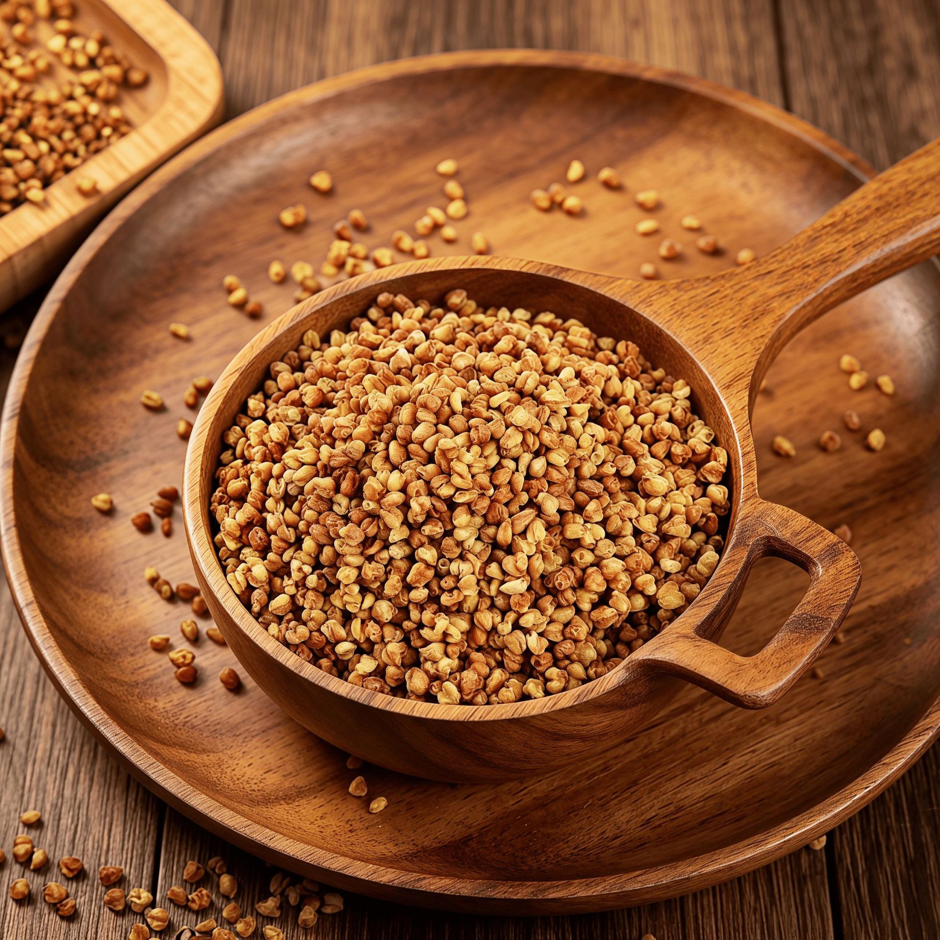 Tartary Buckwheat Tea Ku Qiao Cha Whole Plant Loose Grain 500g Bulk for Hot Pot and Hotel Use in use