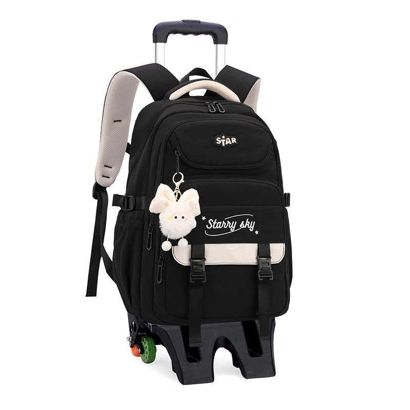 Mochila de pescado natural 3 - 6 grados de moda de alta capacidad mochila de estudiantes de secundaria escalera ligera caja de tracción